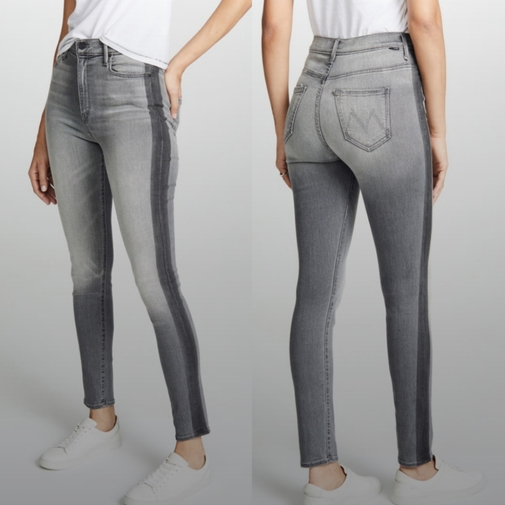 MOTHER The Swooner Supermoon Stripe Jeans Size 26